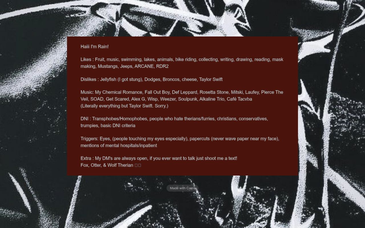 FruitBat s Carrd fruitbat-s-carrd